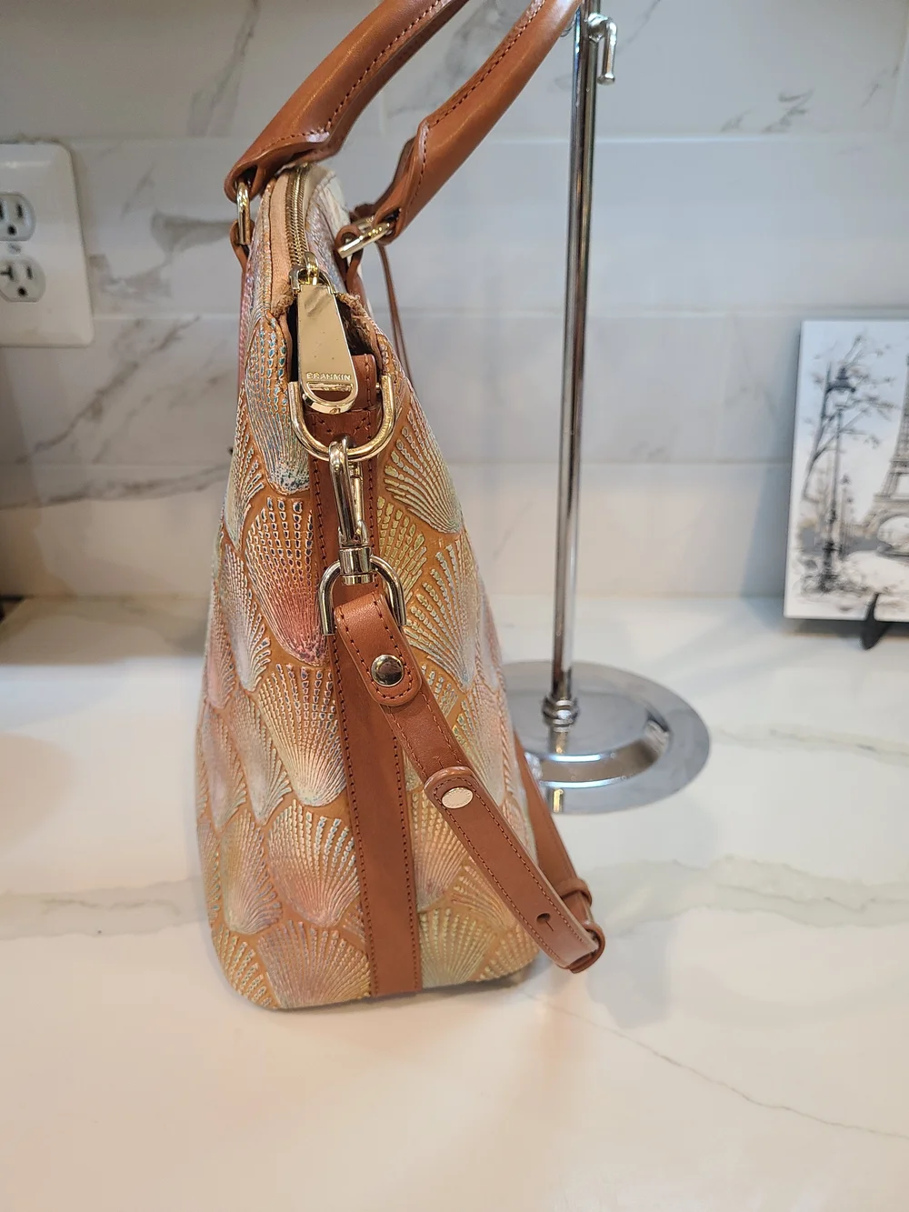 Brahmin Large Duxbury In Scallop Bondi EUC